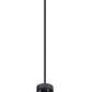 Z-Lite Beau 5" 1-Light Matte Black Pendant Light With Clear Glass Shade