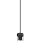 Z-Lite Beau 5" 1-Light Matte Black Pendant Light With Clear Glass Shade