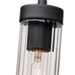 Z-Lite Beau 5" 1-Light Matte Black Pendant Light With Clear Glass Shade