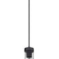 Z-Lite Beau 5" 1-Light Matte Black Pendant Light With Clear Glass Shade