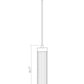 Z-Lite Beau 5" 1-Light Matte Black Pendant Light With Clear Glass Shade