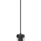 Z-Lite Beau 5" 1-Light Matte Black Pendant Light With Clear Glass Shade