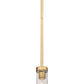 Z-Lite Beau 5" 1-Light Rubbed Brass Clear Glass Shade Pendant Light
