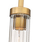 Z-Lite Beau 5" 1-Light Rubbed Brass Clear Glass Shade Pendant Light