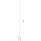 Z-Lite Beau 5" 1-Light Rubbed Brass Clear Glass Shade Pendant Light