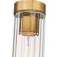 Z-Lite Beau 5" 1-Light Rubbed Brass Pendant Light With Clear Glass Shade