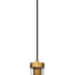 Z-Lite Beau 5" 1-Light Rubbed Brass Pendant Light With Clear Glass Shade