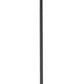 Z-Lite Beckett 6" 1-Light Matte Black Mini Pendant Light With Clear Seedy Glass Shade