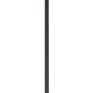 Z-Lite Beckett 6" 1-Light Matte Black Mini Pendant Light With Clear Seedy Glass Shade