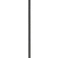 Z-Lite Beckett 6" 1-Light Matte Black Mini Pendant Light With Clear Seedy Glass Shade