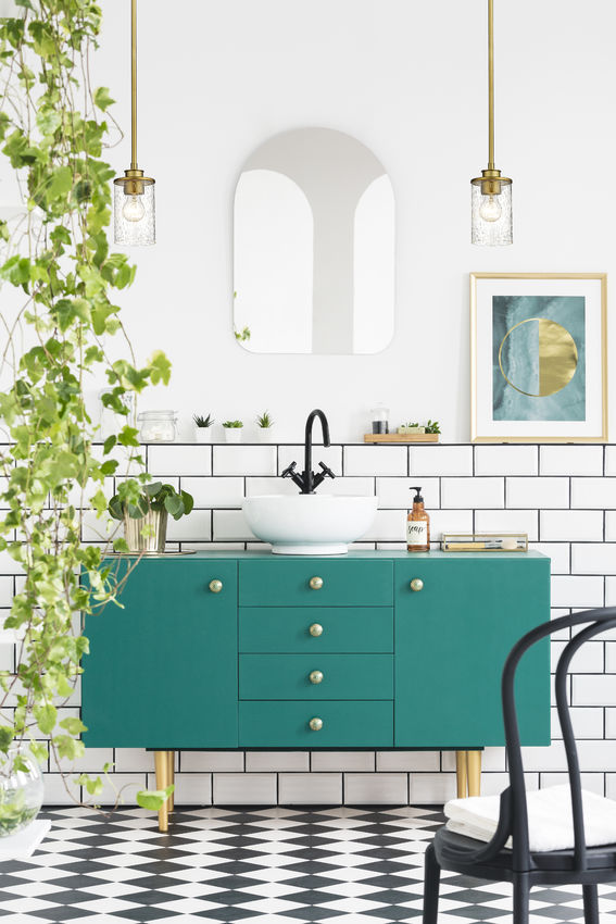 Z-Lite Beckett 6" 1-Light Olde Brass Mini Pendant Light With Clear Seedy Glass Shade