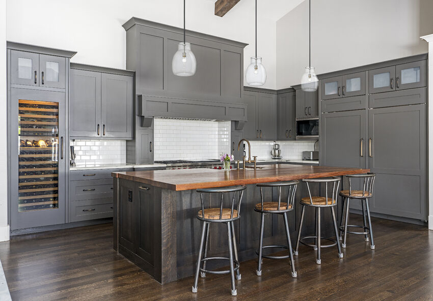 Z-Lite Bella 12" 1-Light Matte Black and Brushed Nickel Mini Pendant Light With Clear Glass Shade