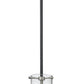 Z-Lite Bella 8" W x 11" H 1-Light Matte Black and Brushed Nickel Mini Pendant Light With Clear Glass Shade
