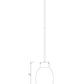 Z-Lite Bella 8" W x 11" H 1-Light Matte Black and Brushed Nickel Mini Pendant Light With Clear Glass Shade