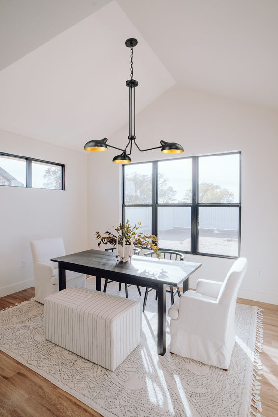 Z-Lite Bellamy 46" 3-Light Matte Black Pendant Light With Matte Black and Gold Shade