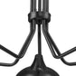 Z-Lite Bellamy 52" 5-Light Matte Black Pendant Light With Matte Black and Gold Shade