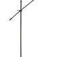 Z-Lite Bellamy 52" Matte Black Steel Floor Lamp With Matte Black and Gold Shade