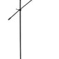 Z-Lite Bellamy 52" Matte Black Steel Floor Lamp With Matte Black and Gold Shade