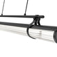 Z-Lite Benoit 56" 1-Light LED-Integrated Matte Black Steel Frame Clear Glass Shade Linear Chandelier