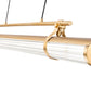 Z-Lite Benoit 56" 1-Light LED-Integrated Modern Gold Steel Frame Clear Glass Shade Linear Chandelier