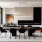 Z-Lite Benoit 56" 1-Light LED-Integrated Modern Gold Steel Frame Clear Glass Shade Linear Chandelier