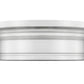 Z-Lite Bentley 12" 1-Light LED-Integrated Brushed Nickel Steel Frame White Acrylic Shade Flush Mount Lighting