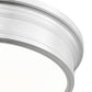 Z-Lite Bentley 16" 1-Light LED-Integrated Brushed Nickel Steel Frame White Acrylic Shade Flush Mount Lighting