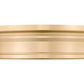 Z-Lite Bentley 16" 1-Light LED-Integrated Modern Gold Steel Frame White Acrylic Shade Flush Mount Lighting