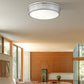 Z-Lite Bentley 20" 1-Light LED-Integrated Brushed Nickel Steel Frame White Acrylic Shade Flush Mount Lighting