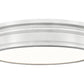 Z-Lite Bentley 20" 1-Light LED-Integrated Brushed Nickel Steel Frame White Acrylic Shade Flush Mount Lighting