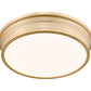 Z-Lite Bentley 20" 1-Light LED-Integrated Modern Gold Steel Frame White Acrylic Shade Flush Mount Lighting