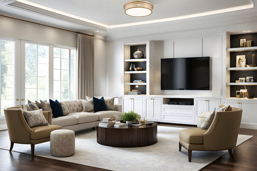 Z-Lite Bentley 20" 1-Light LED-Integrated Modern Gold Steel Frame White Acrylic Shade Flush Mount Lighting