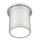 Z-Lite Bentley 8" 1-Light LED-Integrated Brushed Nickel Steel Frame White Acrylic Shade Flush Mount Lighting