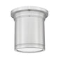 Z-Lite Bentley 8" 1-Light LED-Integrated Brushed Nickel Steel Frame White Acrylic Shade Flush Mount Lighting