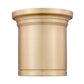 Z-Lite Bentley 8" 1-Light LED-Integrated Modern Gold Steel Frame White Acrylic Shade Flush Mount Lighting