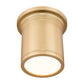 Z-Lite Bentley 8" 1-Light LED-Integrated Modern Gold Steel Frame White Acrylic Shade Flush Mount Lighting