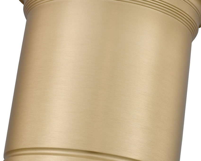 Z-Lite Bentley 8" 1-Light LED-Integrated Modern Gold Steel Frame White Acrylic Shade Flush Mount Lighting