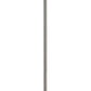 Z-Lite Bohin 5" 1-Light Brushed Nickel Mini Pendant Light With Clear Seedy Glass Shade