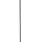 Z-Lite Bohin 5" 1-Light Brushed Nickel Mini Pendant Light With Clear Seedy Glass Shade