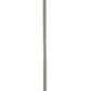 Z-Lite Bohin 5" 1-Light Brushed Nickel Mini Pendant Light With Clear Seedy Glass Shade