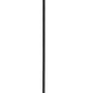 Z-Lite Bohin 5" 1-Light Matte Black Mini Pendant Light With Clear Seedy Glass Shade