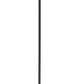 Z-Lite Bohin 5" 1-Light Matte Black Mini Pendant Light With Clear Seedy Glass Shade