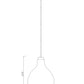 Z-Lite Bon Air 13" 1-Light Brushed Nickel Steel and Clear Glass Shade Pendant Light