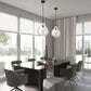 Z-Lite Bon Air 13" 1-Light Matte Black Steel and Clear Glass Shade Pendant Light