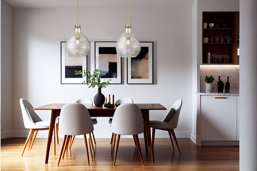 Z-Lite Bon Air 13" 1-Light Modern Gold Steel and Clear Glass Shade Pendant Light