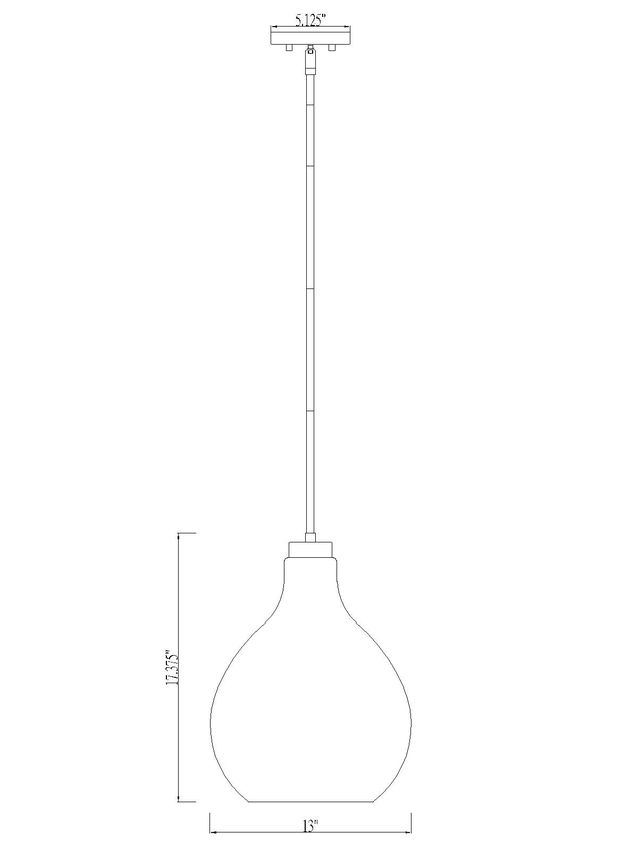 Z-Lite Bon Air 13" 1-Light Modern Gold Steel and Clear Glass Shade Pendant Light