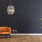 Z-Lite Bova 17" 4-Light Polished Nickel Pendant Light With Clear Crystal Shade