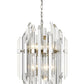 Z-Lite Bova 20" 9-Light Polished Nickel Pendant Light With Clear Crystal Shade