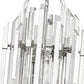 Z-Lite Bova 20" 9-Light Polished Nickel Pendant Light With Clear Crystal Shade
