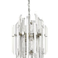 Z-Lite Bova 20" 9-Light Polished Nickel Pendant Light With Clear Crystal Shade